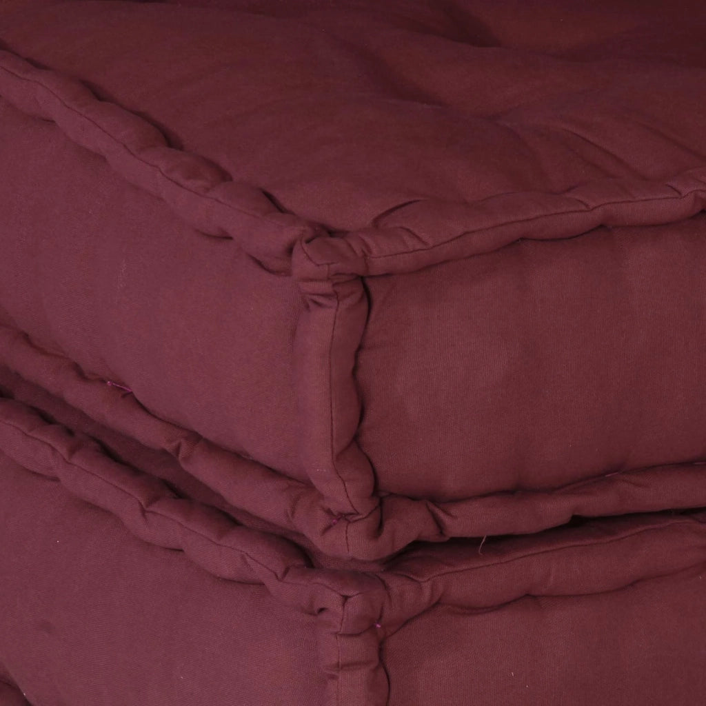 Unità di Divano Modulare 4 pcs Bordeaux Tessuto