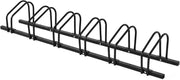 Rastrelliera per Biciclette, Portabiciclette Parcheggio Organizzatore per 4/5/6 Bici, Parcheggio per Biciclette, Telaio d'Acciaio (Nero, 6 Bici)