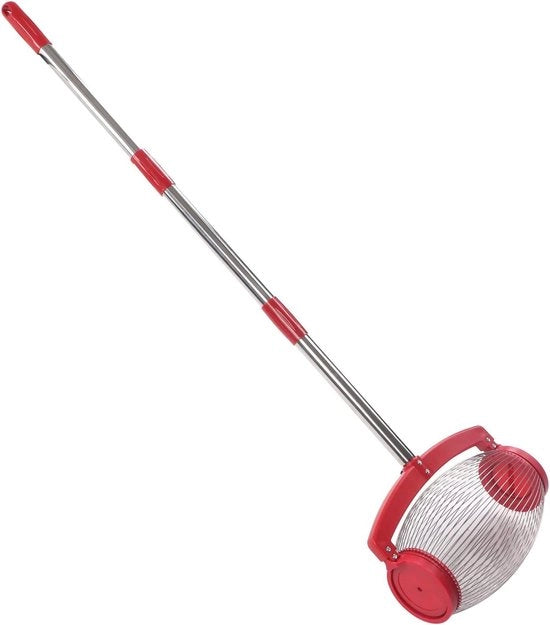 Raccolta Noccioline Pecan per Giardino - Flessibile con Asti Telescopiche - Utensile Manuale per Esterno - Adatto per Noccioline di Hickory Pecan Kastanjes Buckeyes - Coperchio Rotativo .