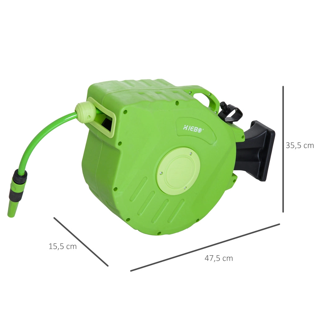 Avvolgitubo Automatico da Parete Orientabile 180¡ã ¨C Xylo ¨C 20+2m con Lancia Verde