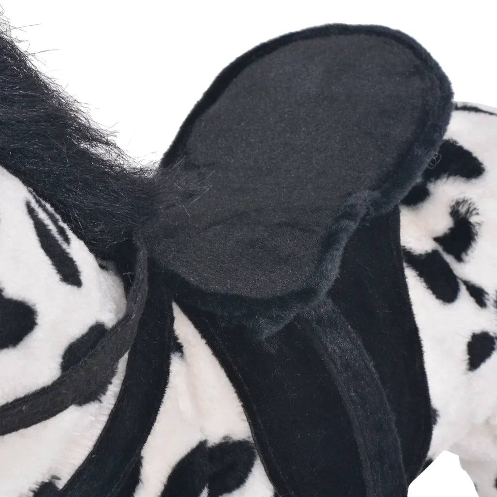 Cavallo in Peluche in Piedi Nero e Bianco XXL CFW2502488
