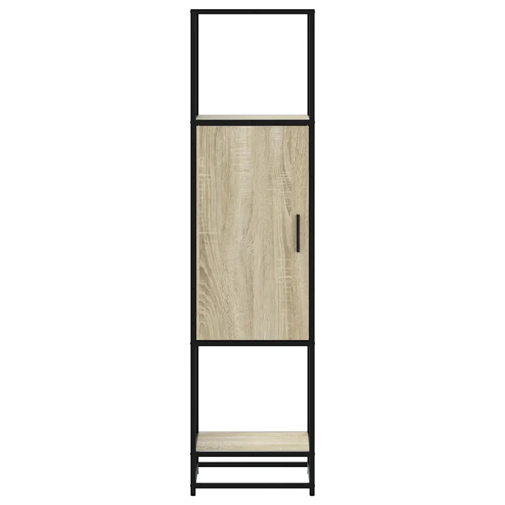 Credenza Rovere Sonoma 35,5x35x139 cm Legno Multistrato Metallo 849035