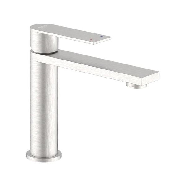 Miscelatore lavabo idro bric scarub1500ac solar spazzolato argento