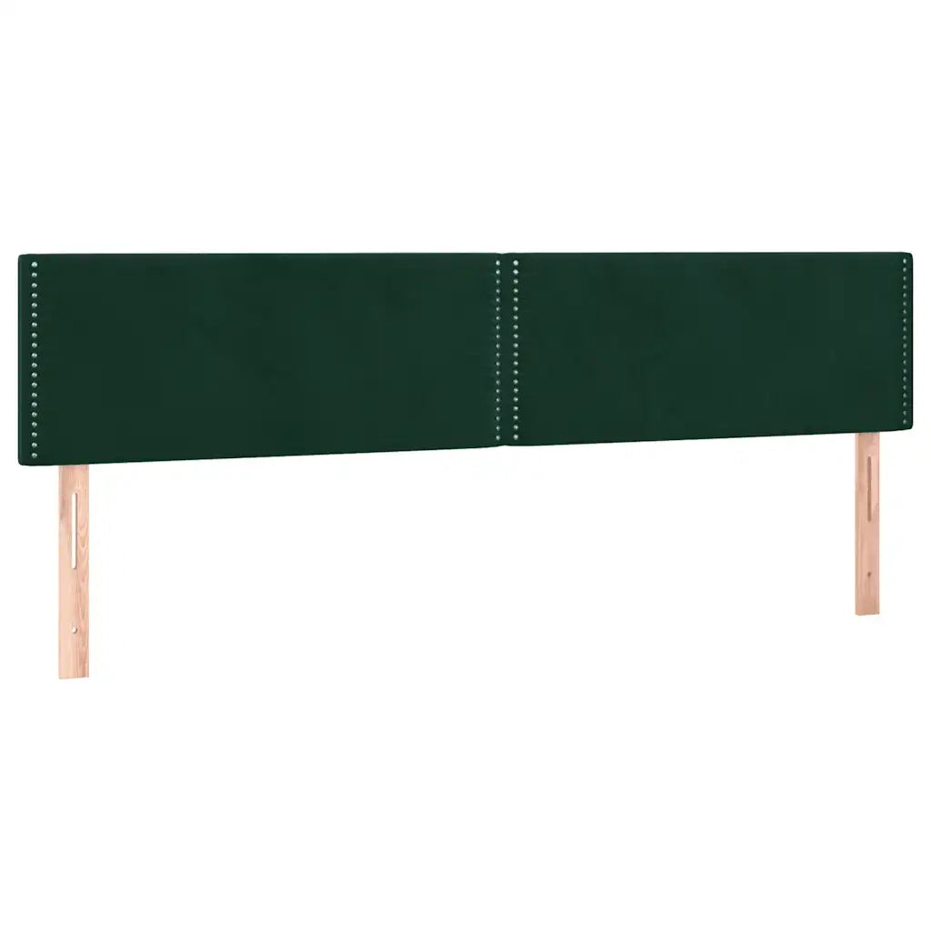 Giroletto a Molle con Materasso Verde Scuro 200x200 cm Velluto 3127454