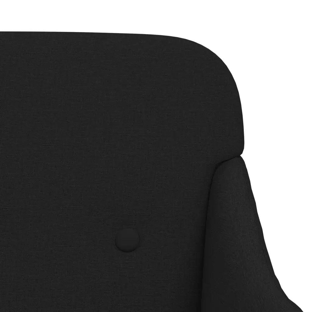 Panca Nera 110x76x80 cm in Tessuto 351485