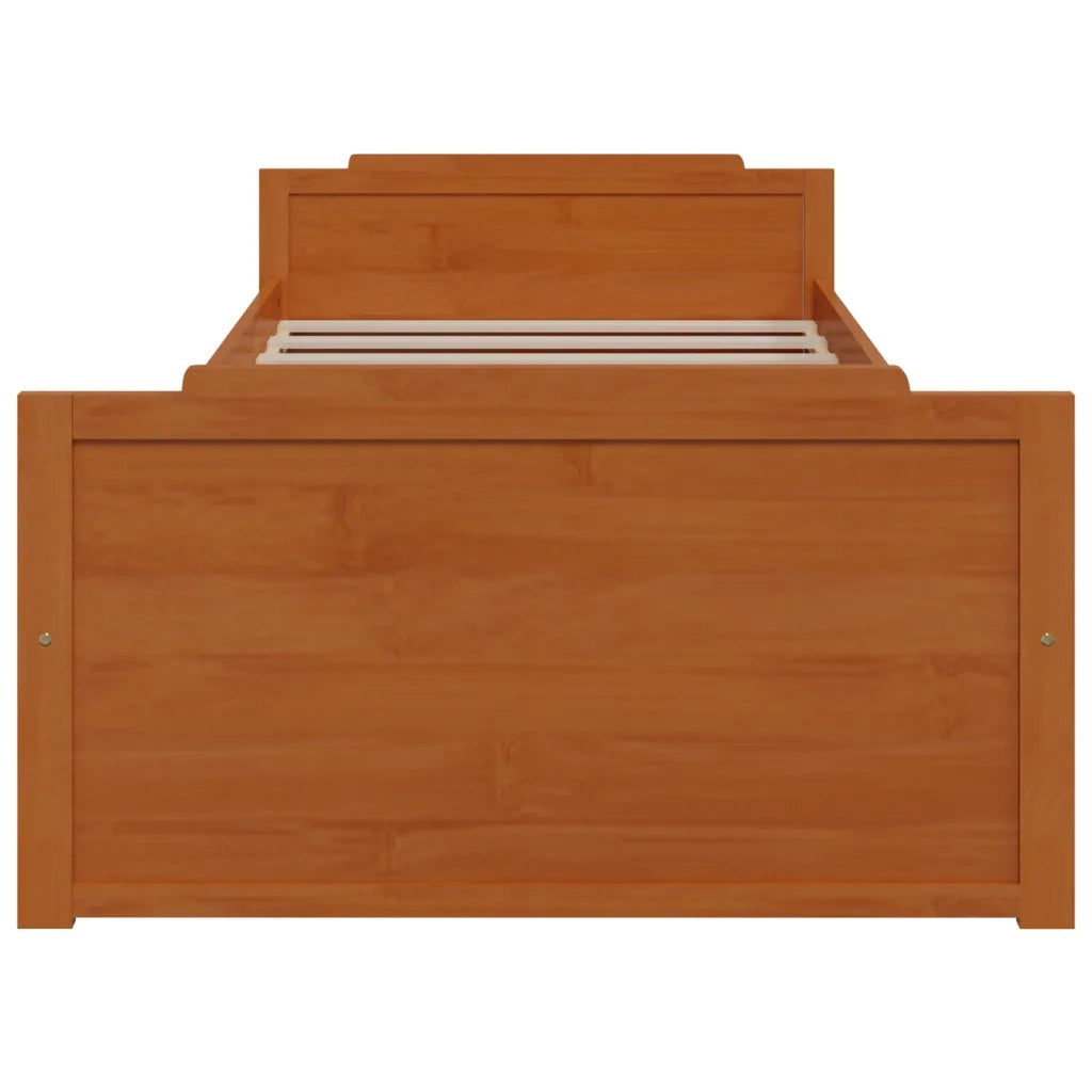 Giroletto Ambra con Cassetti Legno Massello di Pino 90x200 cm 322161