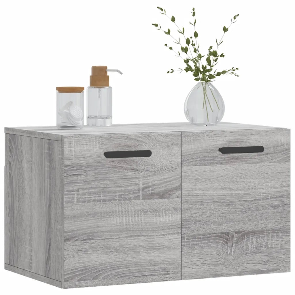 Armadietto a Muro | Mobile a Parete Grigio Sonoma 60x36,5x35cm in Legno Multistrato