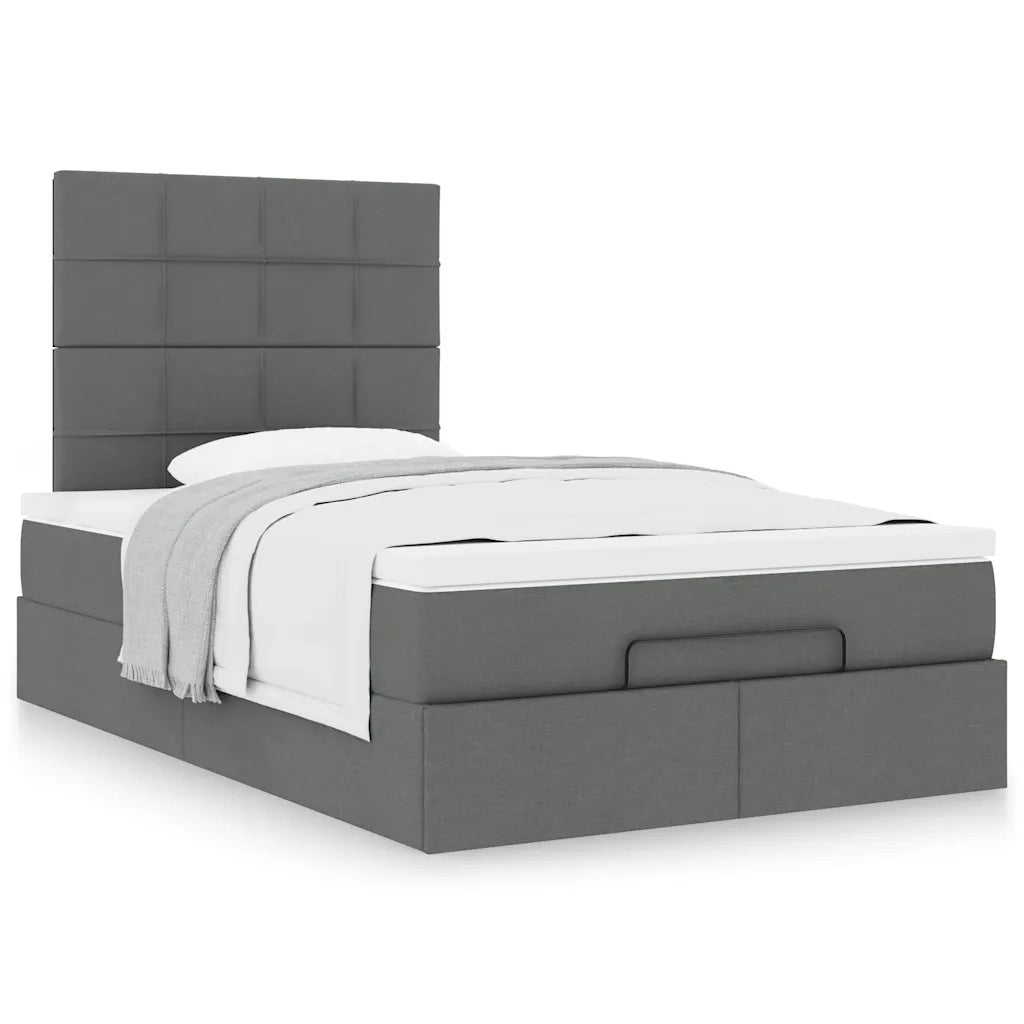 Struttura Letto Pouf con Materasso 80x200 cm in Tessuto 3313141