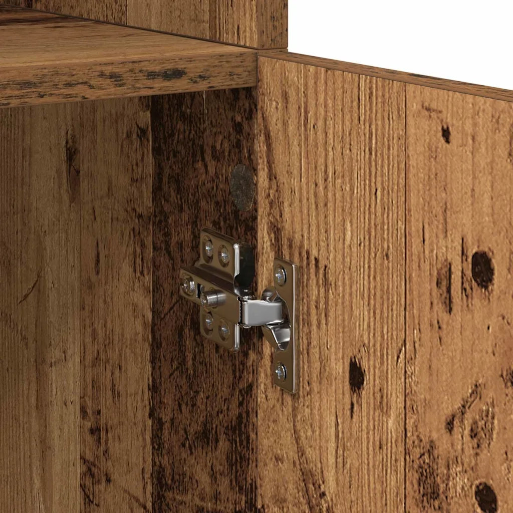 Credenza | Madia | Buffet da pranzo | Armadio da pranzo Legno vecchio 80 x 42,5 x 185 cm Legno multistrato