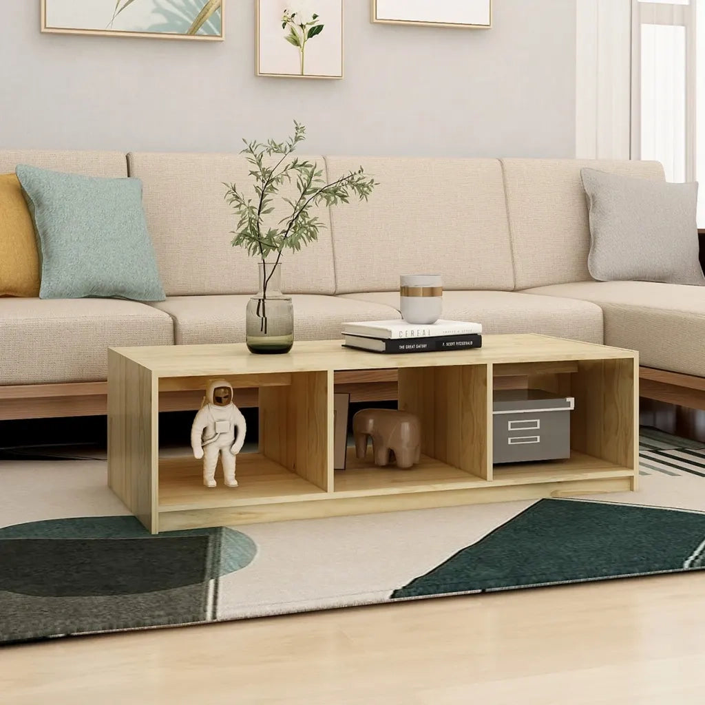 Tavolino da salotto | Tavolino da caff¨¨ | Tavolino da Soggiorno 110x50x34 cm Legno Massello di Pino