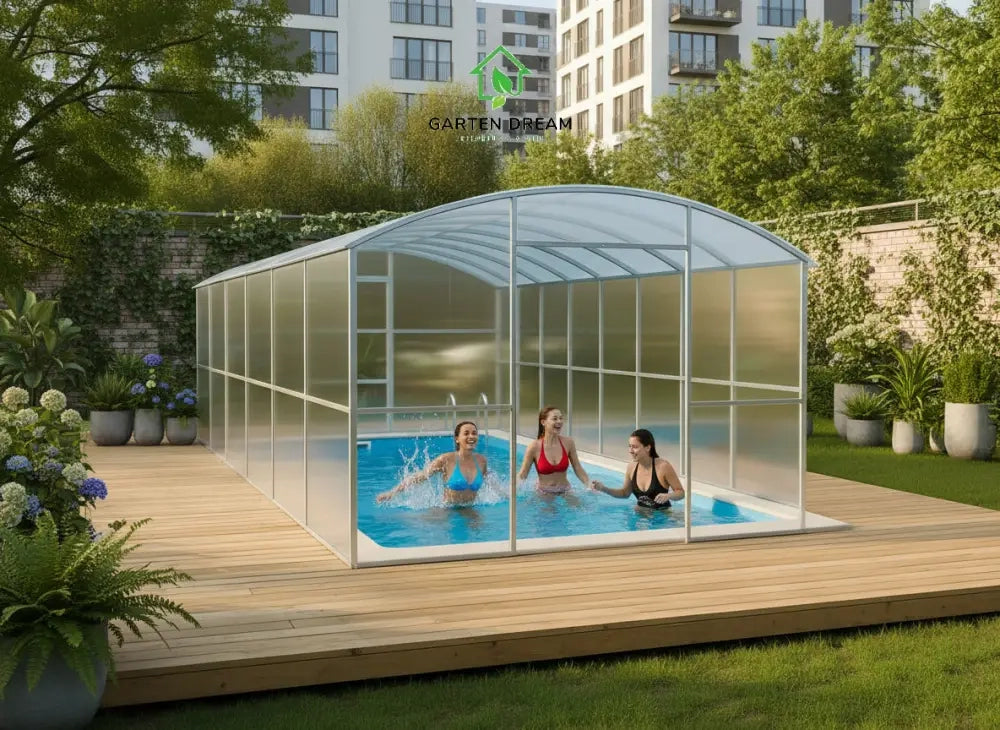 Copertura per Piscina Garten Dream LAGUNA 3x6 m con Policarbonato 4 mm