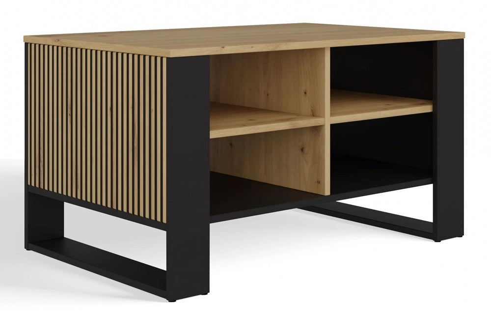 Tavolino modern 4p slim rovere artisan nero
