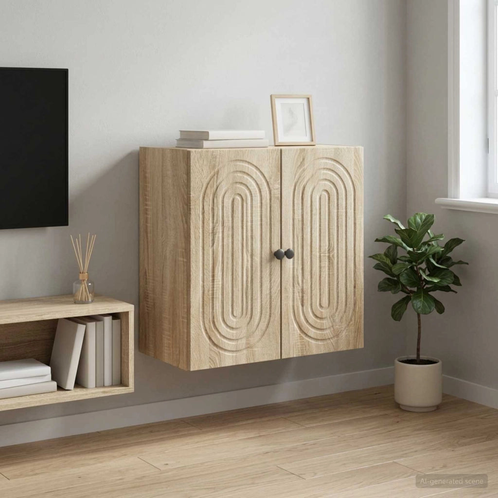 Mobiletto a muro Rovere Sonoma 59 x 31 x 60 cm 898067
