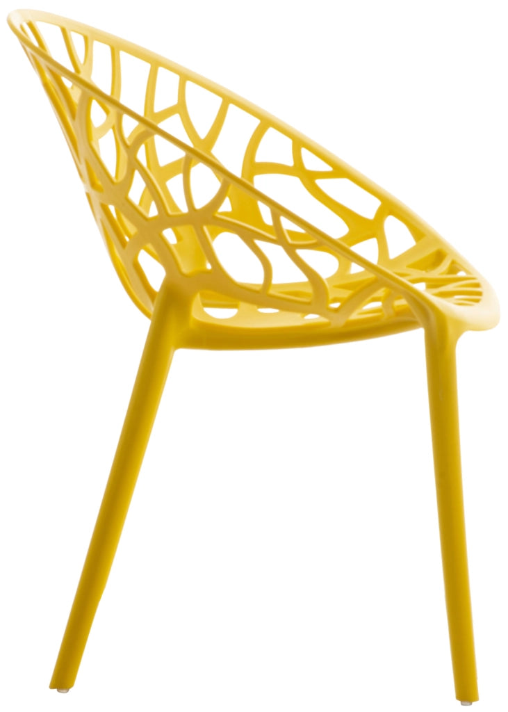 Set 4 sedie da giardino HOPE giallo