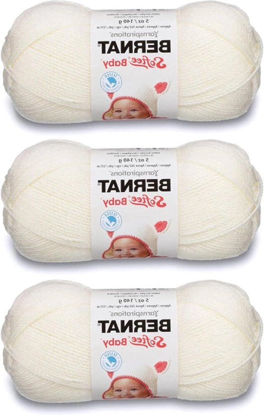 Seta per Bambini - 3 Pacchi - 141g 5oz - Acrilico - DK Leggero - 362 Metri - Maglia Crochet