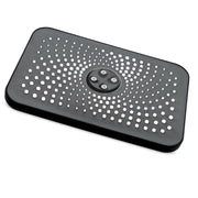 SOFFIONE DOCCIA RETTANGONGOLARE EFFETTO PIOGGIA 19 x 25.8cm GRIGIO SCURO 87129
