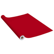 Pellicola Autoadesiva per Mobili Rossa 500x90 cm in PVC CFW4093343