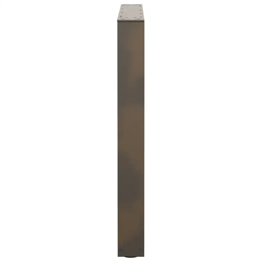 Gambe per tavolo da pranzo a forma di V 2 pz | Piede del tavolo in acciaio naturale 80x(72-73,3) cm