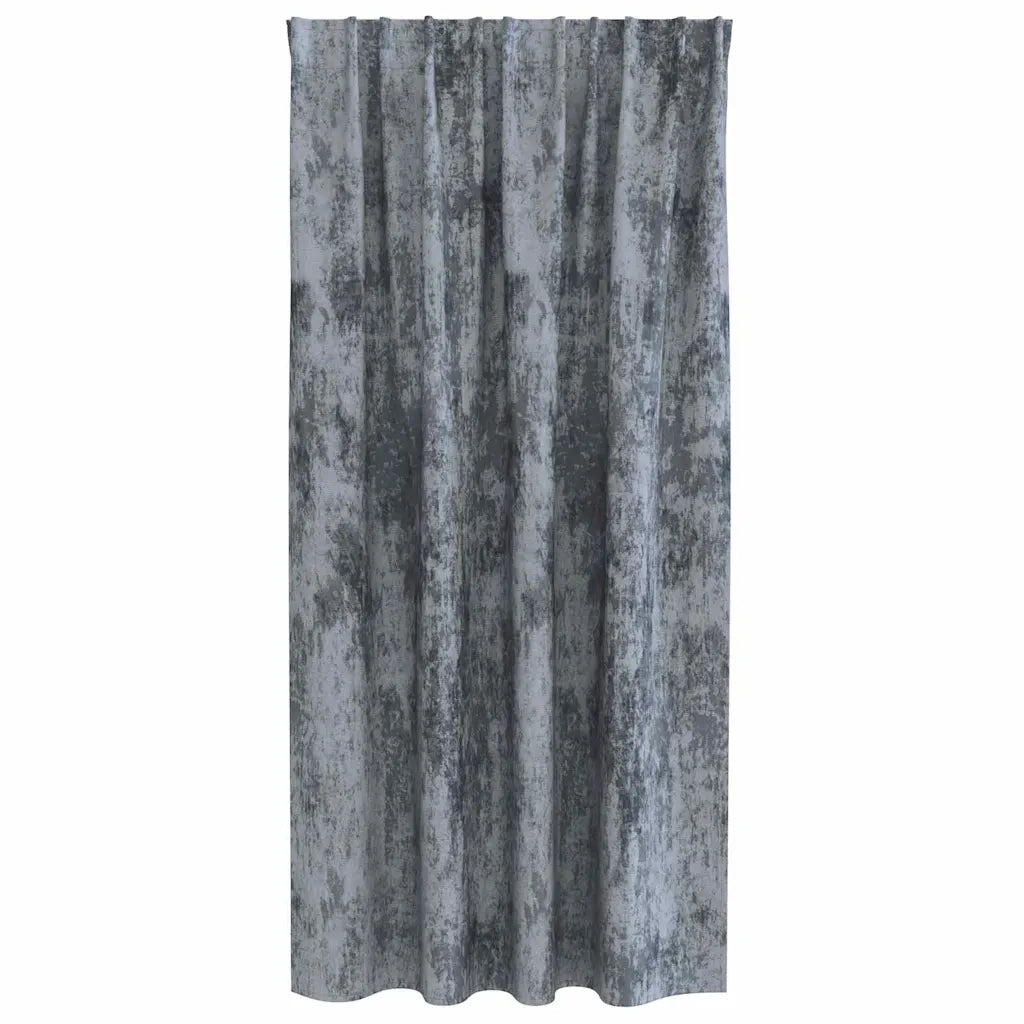 Tende in Velluto 2 pcs Grigio Argento 175 x 140 cm Velluto 4107684