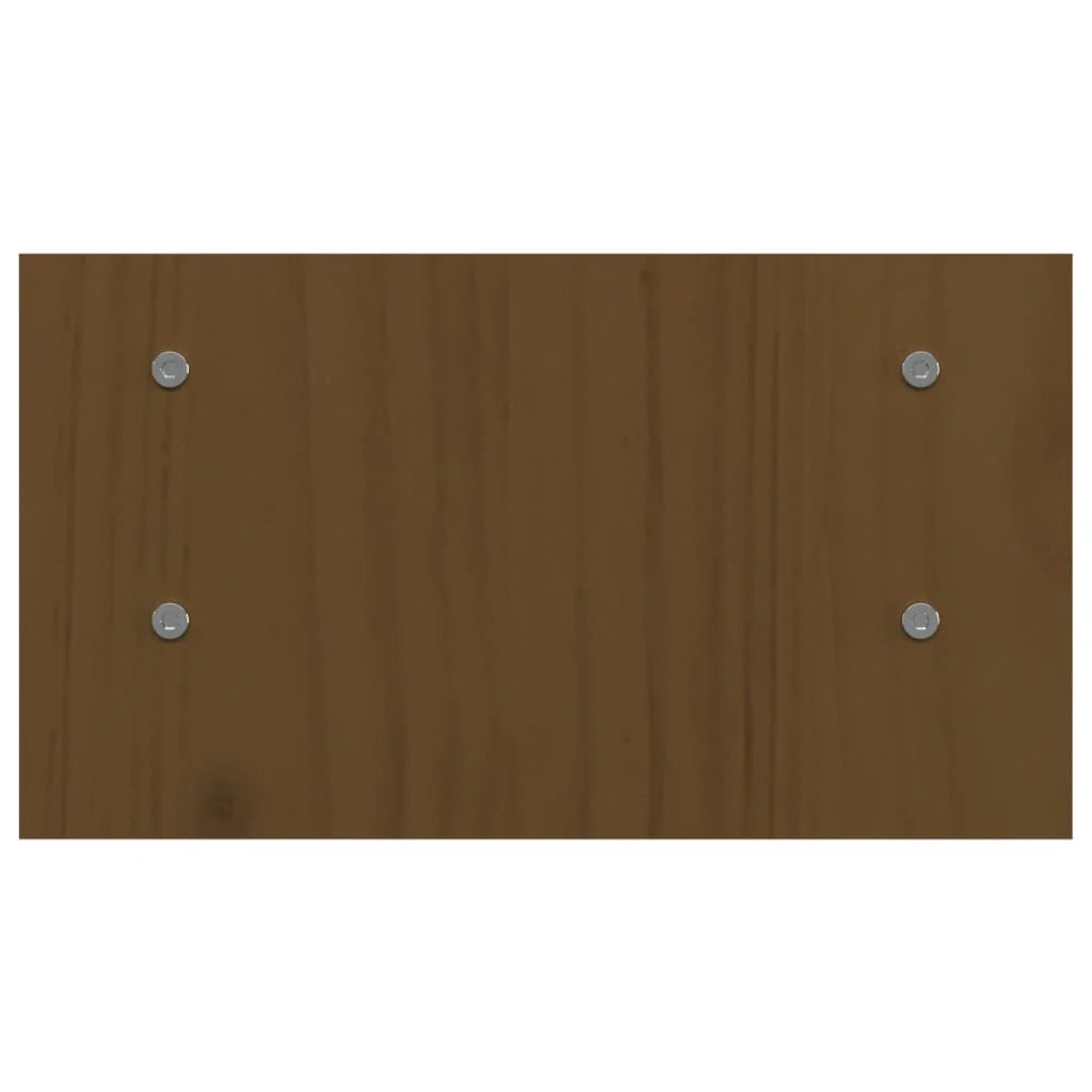 Supporto per monitor color miele 50 x 27 x 15 cm legno di pino massiccio 02_0004451