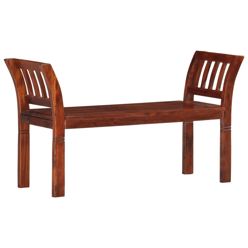 vidaXL Panca 111 cm in Legno Massello di Acacia