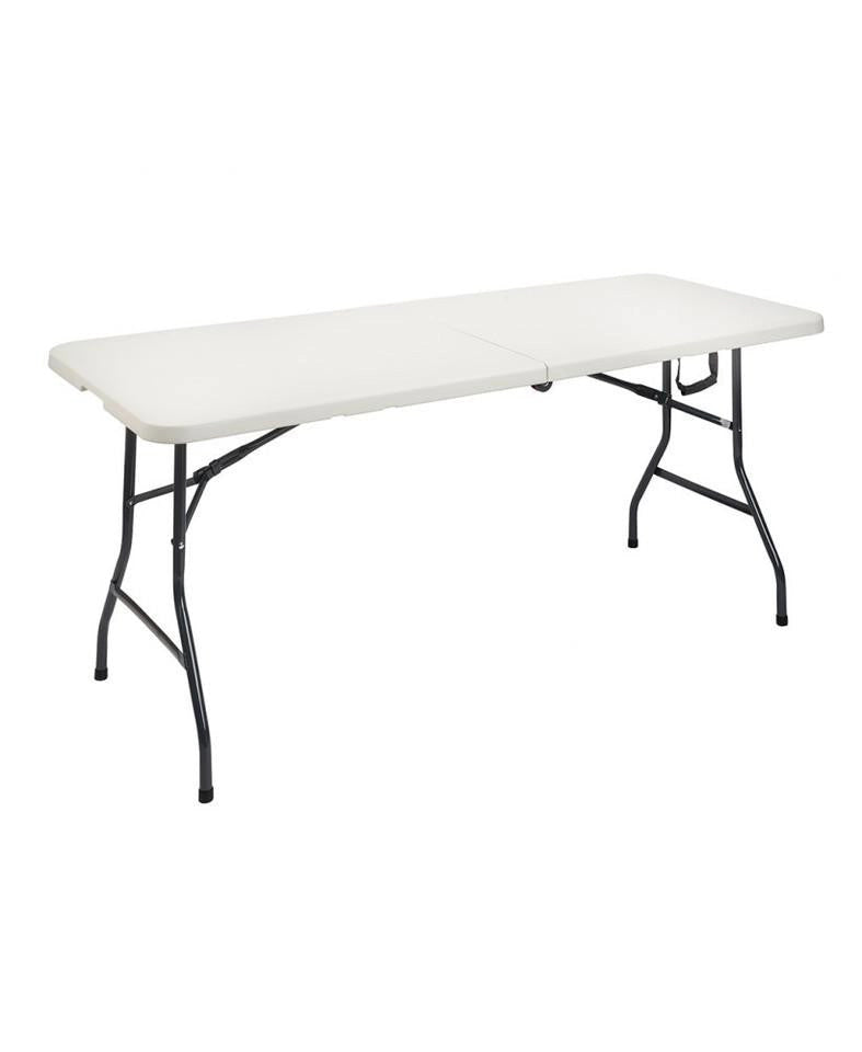 TAVOLO IN METALLO E PVC HAPPY HOUR PIEGHEVOLE RICHIUDIBILE CM. 180X75X72