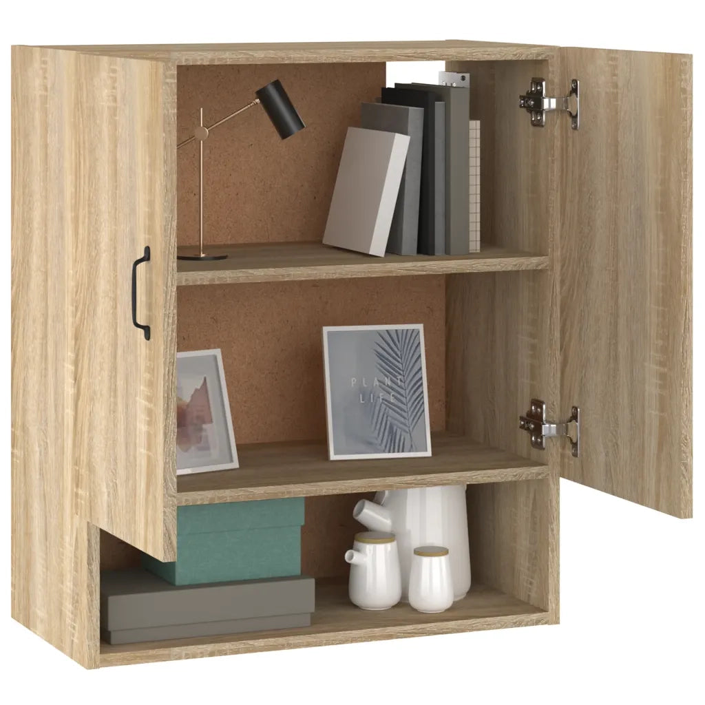 Armadietto a Muro Rovere Sonoma 60x31x70 cm Legno Multistrato 812882