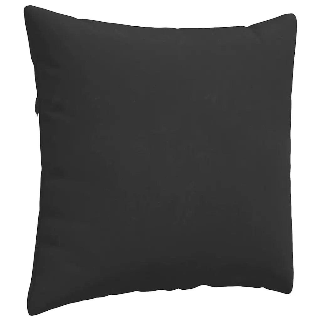 Cuscini da Divano 2 pz | Cuscini per sedie Nero 50 x 50 cm Tessuto