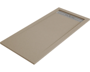 Piatto doccia BIDAI 70x190 cm Cuoio griglia in acciaio