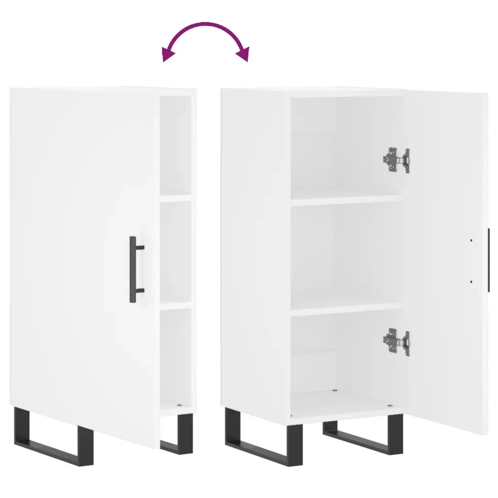 Credenza-Buffet-Armadio da cucina Bianca 34,5x34x90 cm in Legno Multistrato 526385
