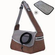 Zaino per cani, impermeabile e respirante, cinture e tasche laterali regolabili, con panno antiscivolo, adatto a piccoli cani e gatti, zaino per campeggio all'aperto.