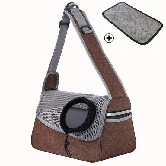 Zaino per cani, impermeabile e respirante, cinture e tasche laterali regolabili, con panno antiscivolo, adatto a piccoli cani e gatti, zaino per campeggio all'aperto.