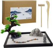 Giardino Zen per ufficio - 1 pezzo - 30 x 20 cm - mini-Giardino Zen