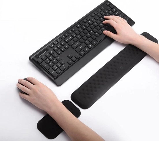 Set di sostegno per gomito per ufficio e giochi nero - sostegno per gomito ergonomico per tastiera