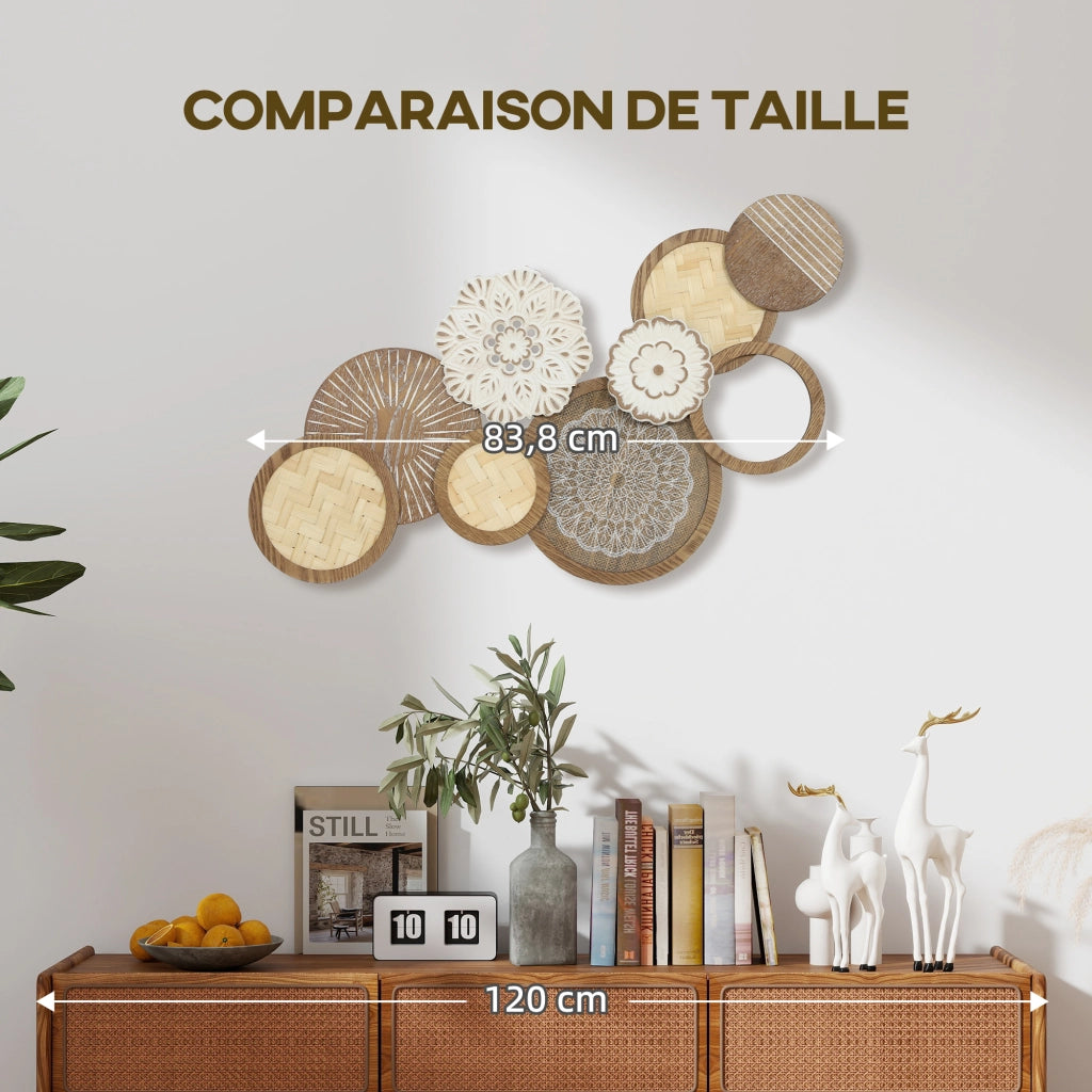 Decorazione murale in legno ¨C Minimal ¨C 83,8x44,5 cm
