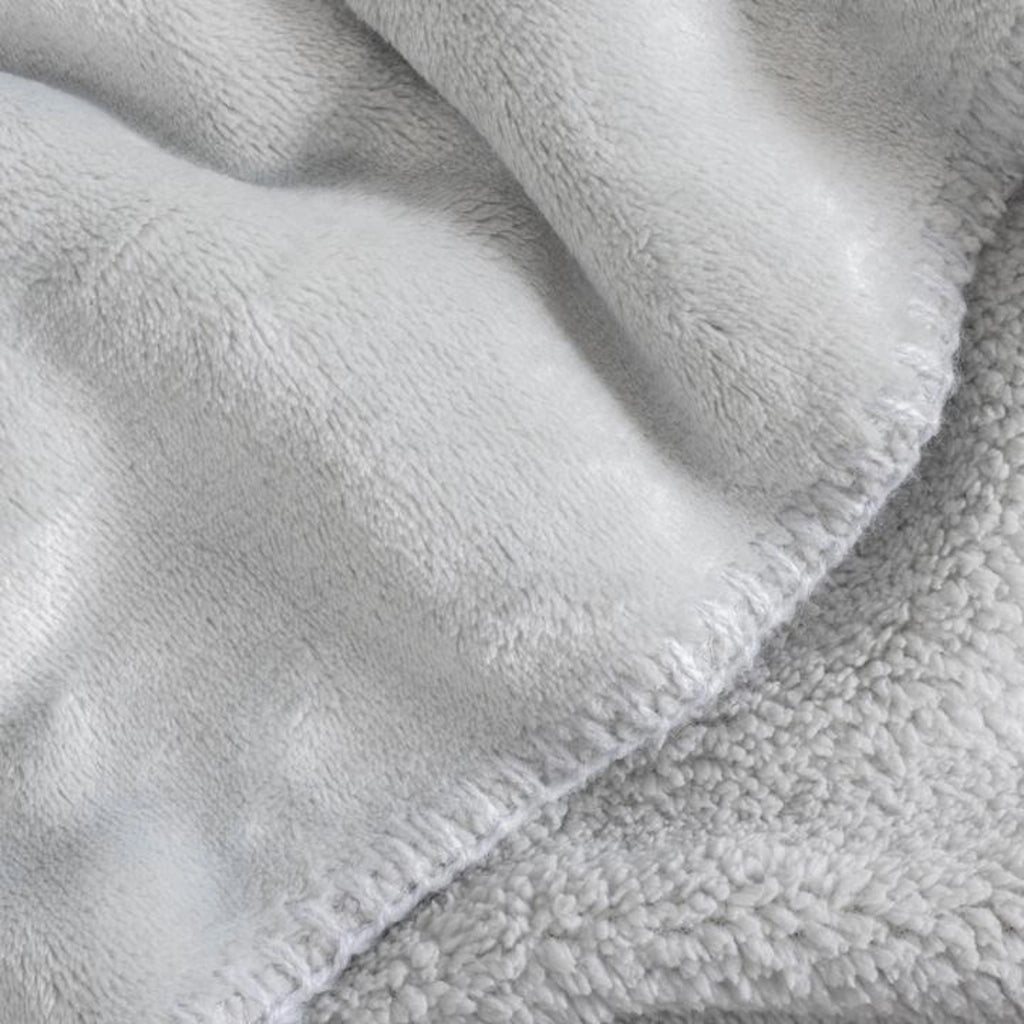 Coperta a quadri grigio chiaro 130x170cm SMOOTIK