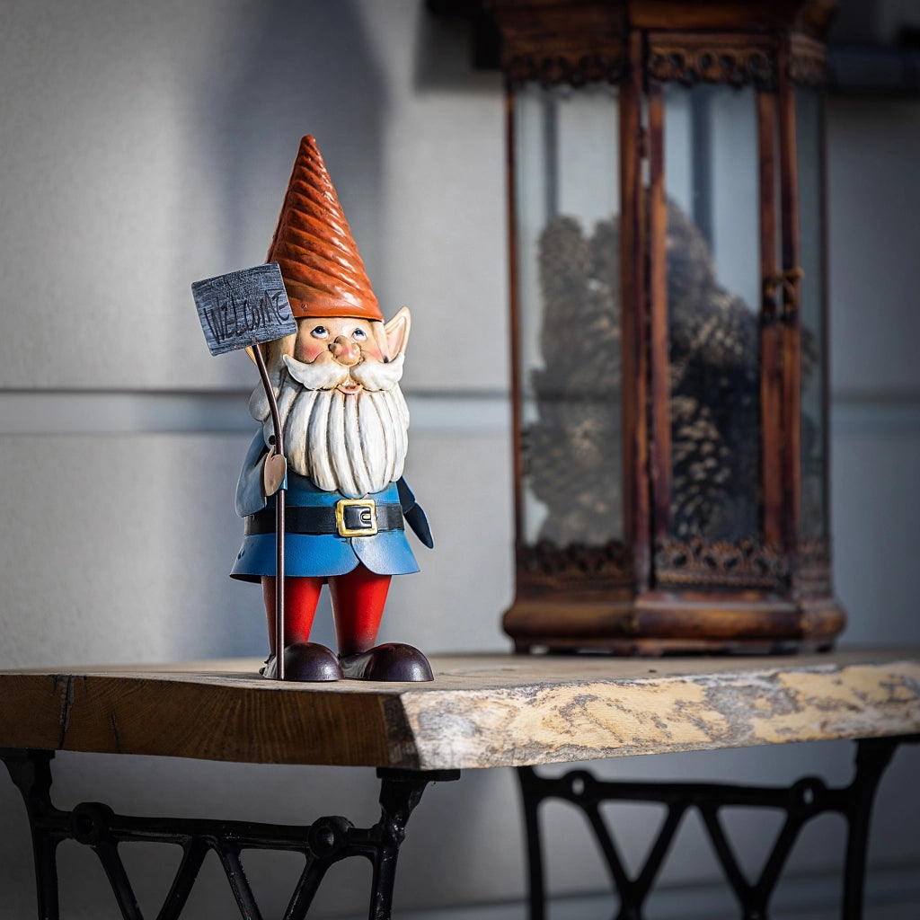 KADAX Stalowa figura ogrodowa krasnal QX22140-1 K1