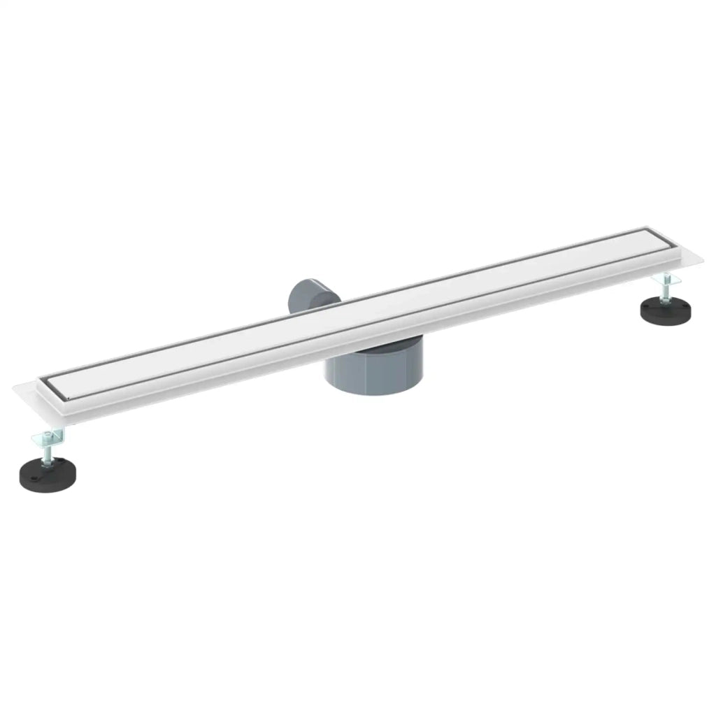 Scarico doccia 2-in-1 con sifone a 360° Argento 80 cm