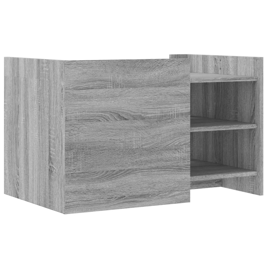 Tavolino Salotto-Tavolino da soggiorno-Tavolo Grigio Sonoma 80x50x50 cm Legno Multistrato 720793