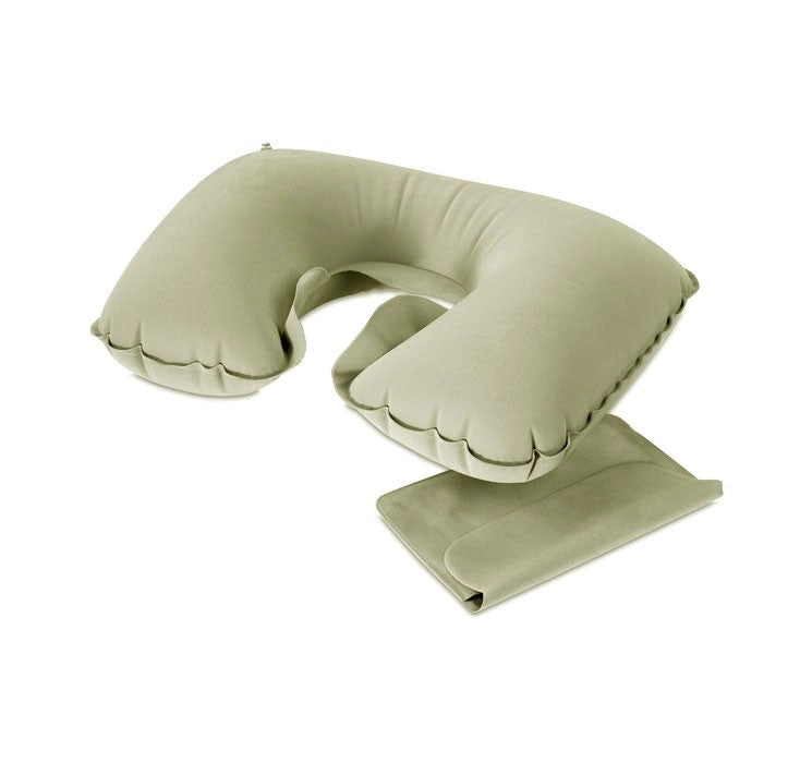Cuscino Collo Gonfiabile Ergonomico per Viaggi Grigio