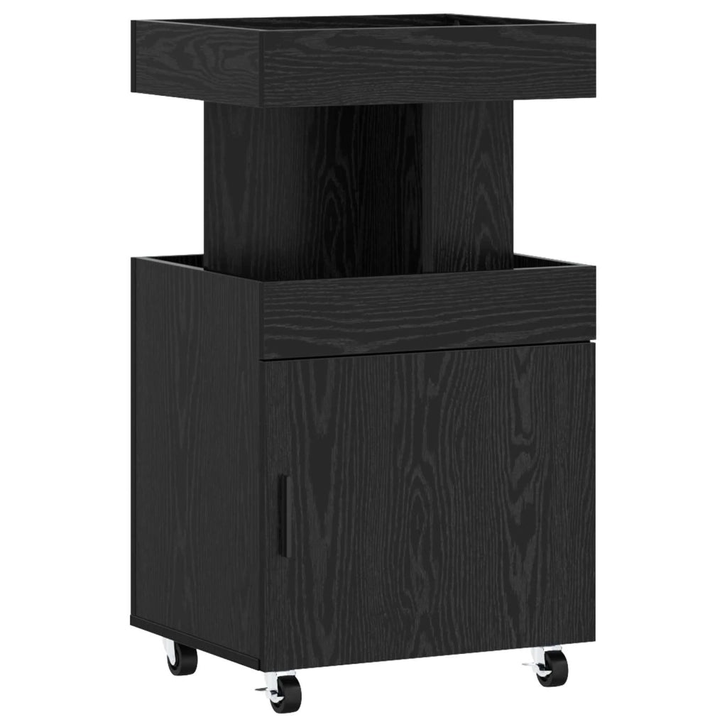 Carrello da Bar Rovere Nero 50 x 41 x 89 cm 8015682
