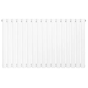 Radiatore Orizzontale Design Ovale Colonna Singola Bianco 600x1020 mm
