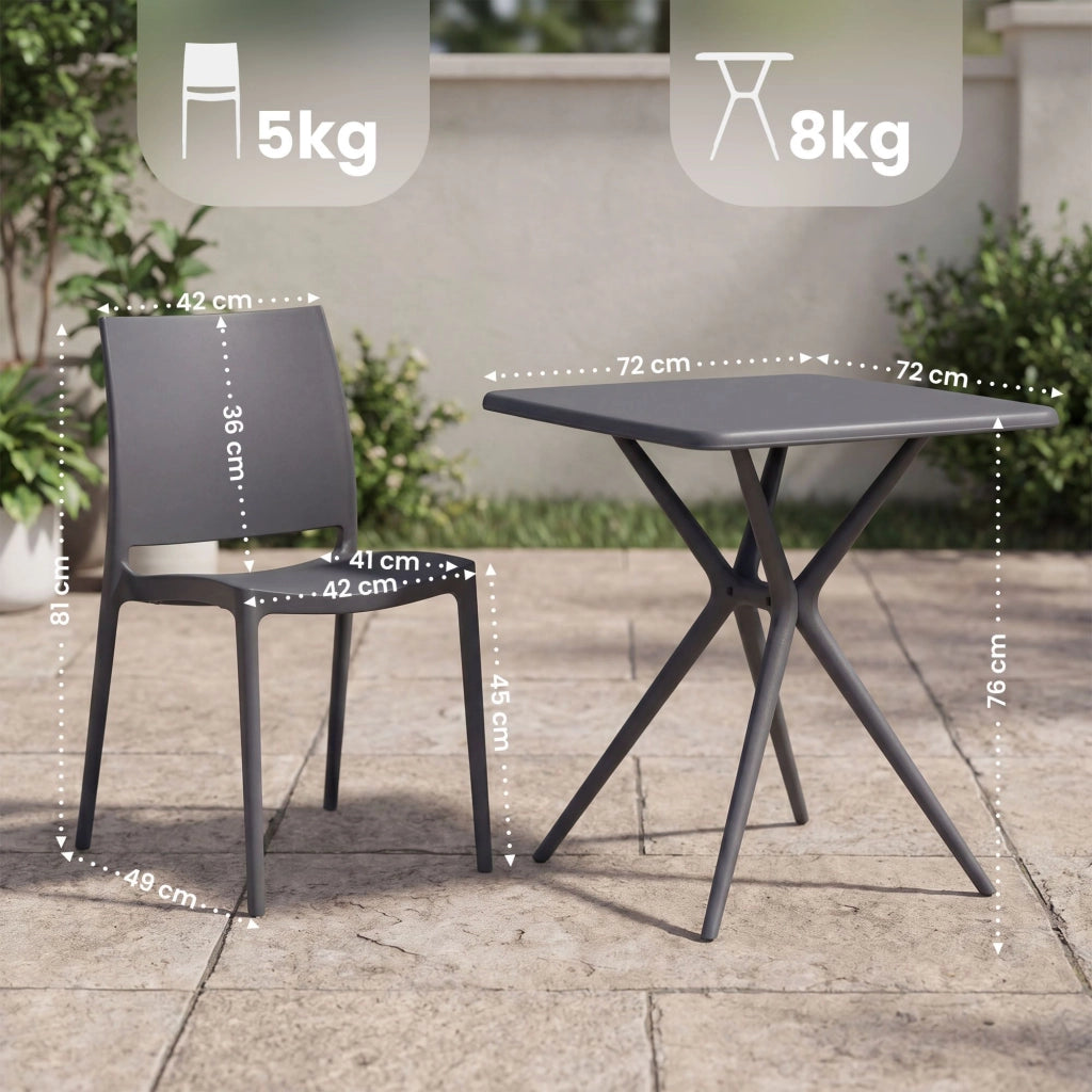 Gartenmцbel-Set Amino mit 4 Stьhlen