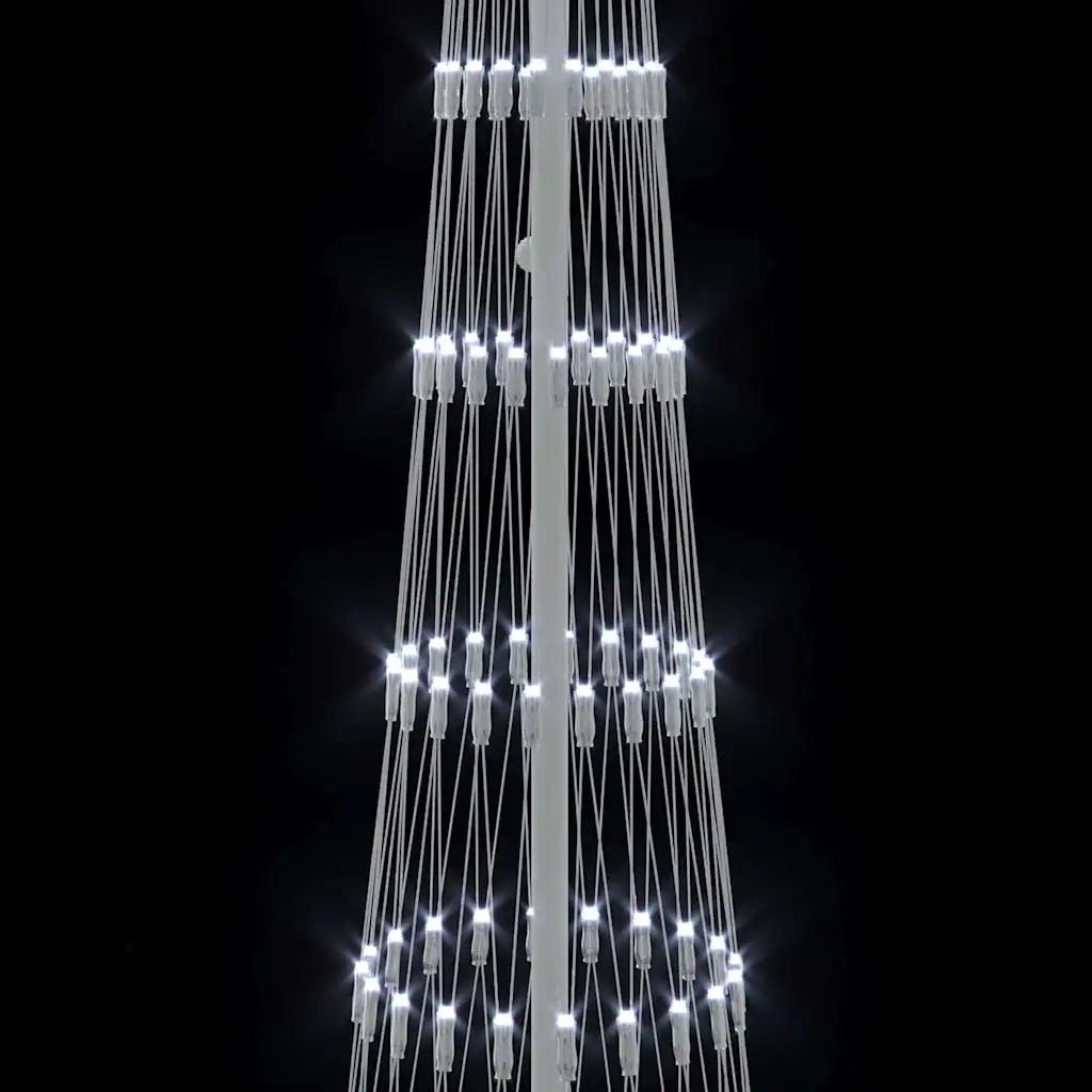Albero di Natale LED con 290 LED Bianco freddo 250 cm Metallo 42018776