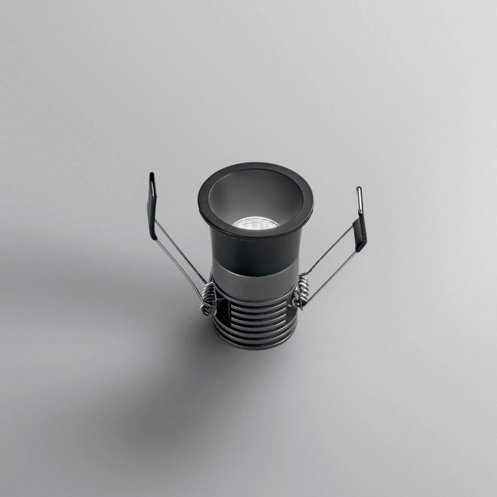 INCASSO LED DOT NERO TONDO 5W 480LM CCT 3000K / 4000K / 6500K 4x5,5CM
