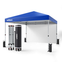 Gazebo pieghevole da giardino, blu 3x3m protezione UV, Tendone per feste