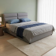 Letto Matrimoniale Annus, Letto Matrimoniale Materasso Incluso Made in Italy, Grigio