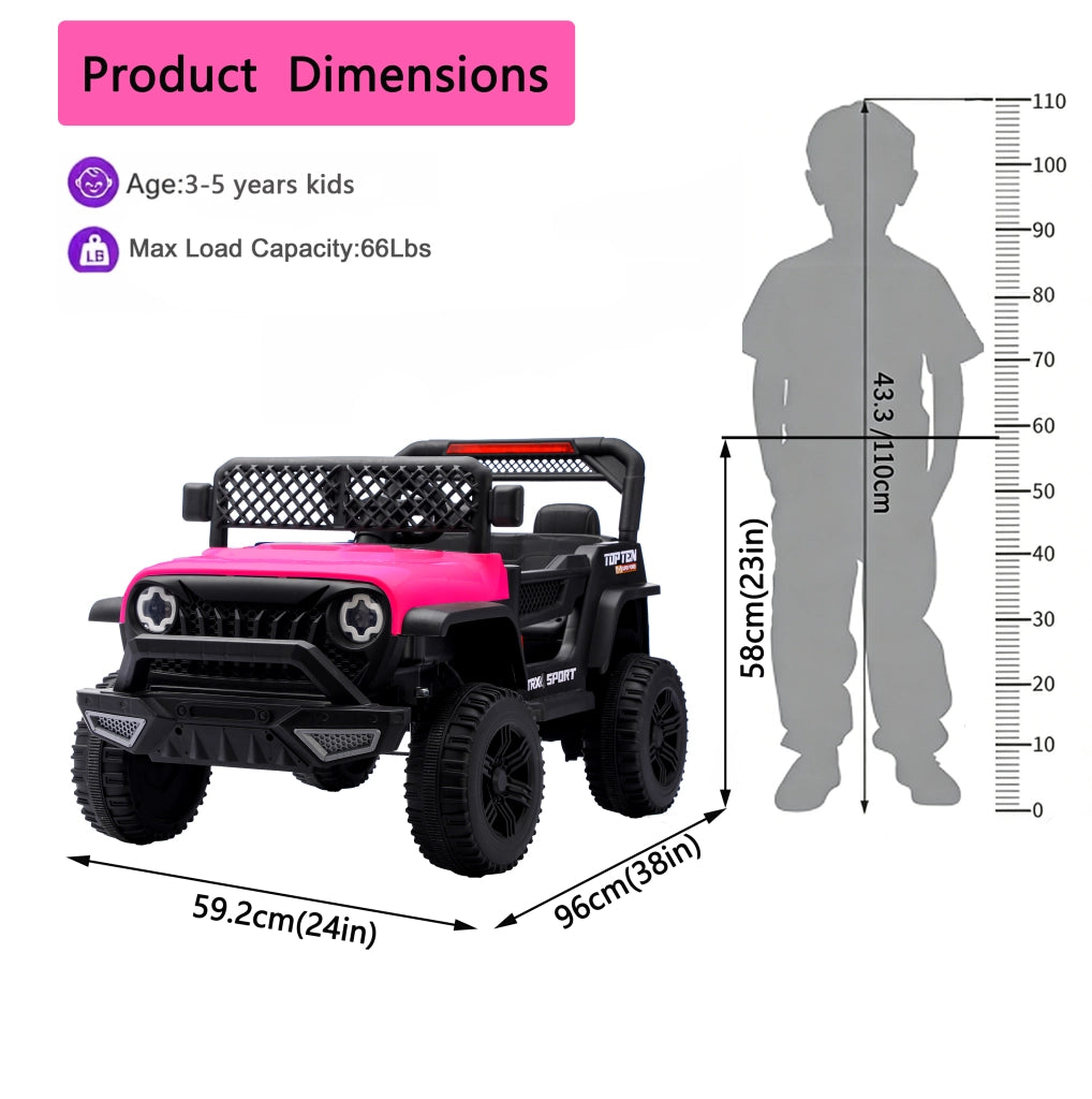 Auto elettrica per bambini con telecomando ¨C Xylo ¨C Rosso, blu, verde