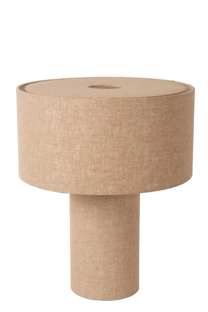 Lampada da tavolo LEEROY taupe lino 1xE27 Lucide