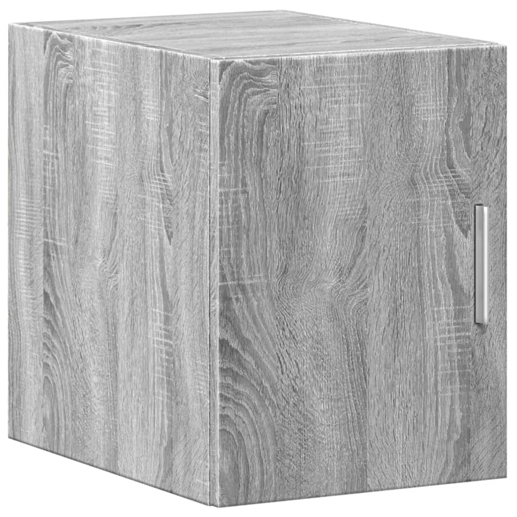 Mobile contenitore sottile e moderno salvaspazio 30 x 42,5 x 225 cm legno composito grigio 02_0055557